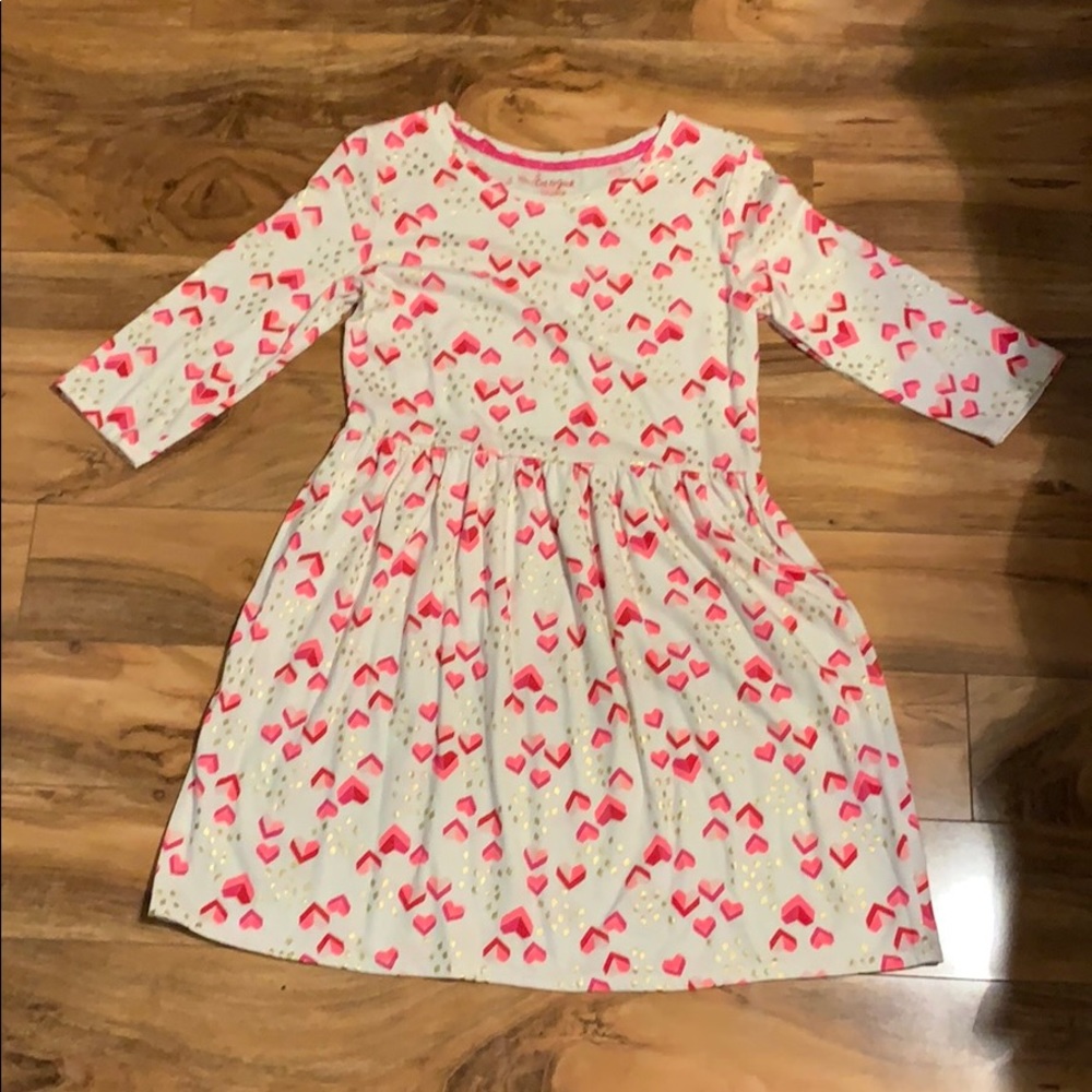 Geometric heart Cat & Jack 3/4  sleeve dress.